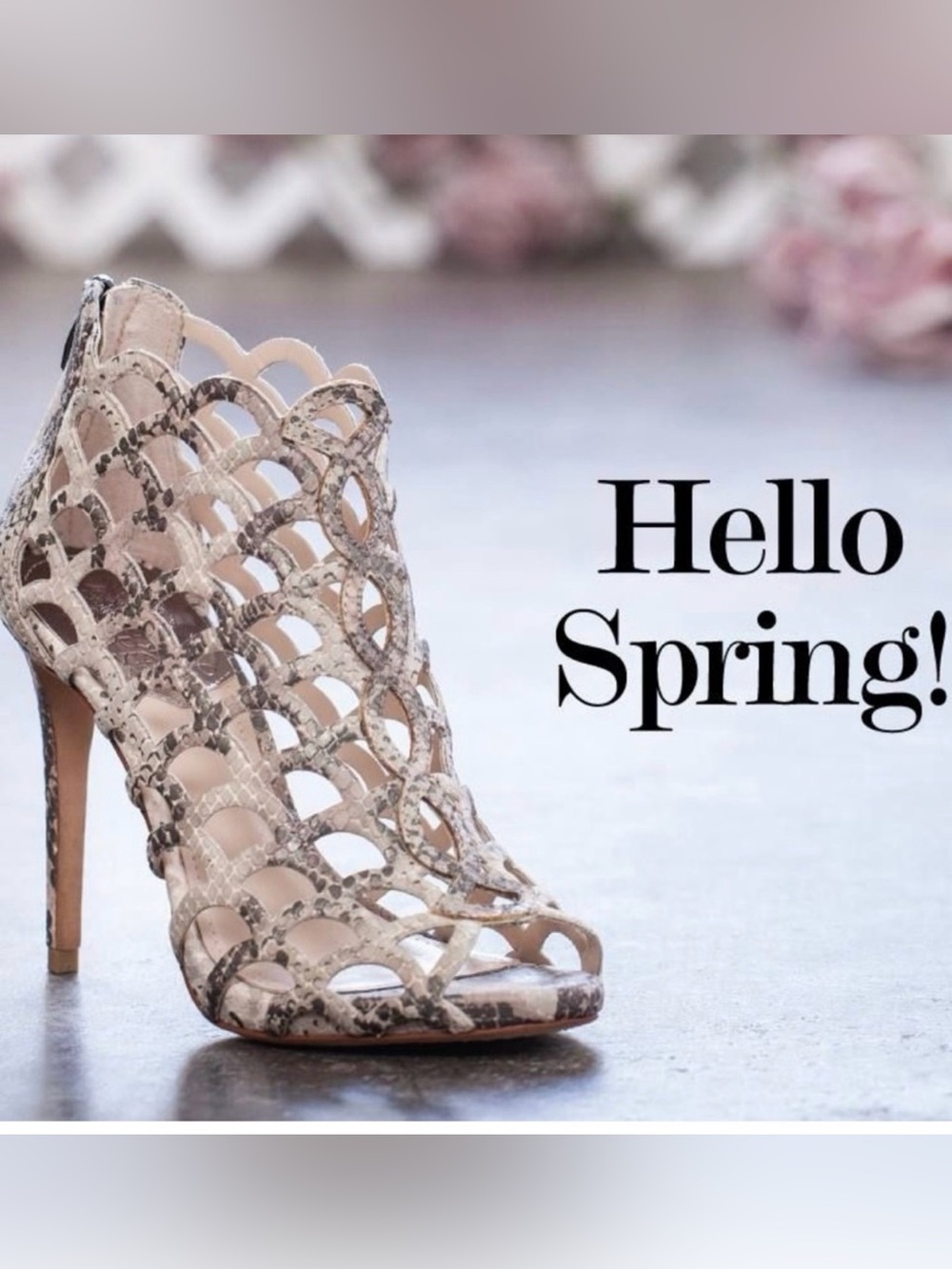 Vince Camuto snakeskin heels
